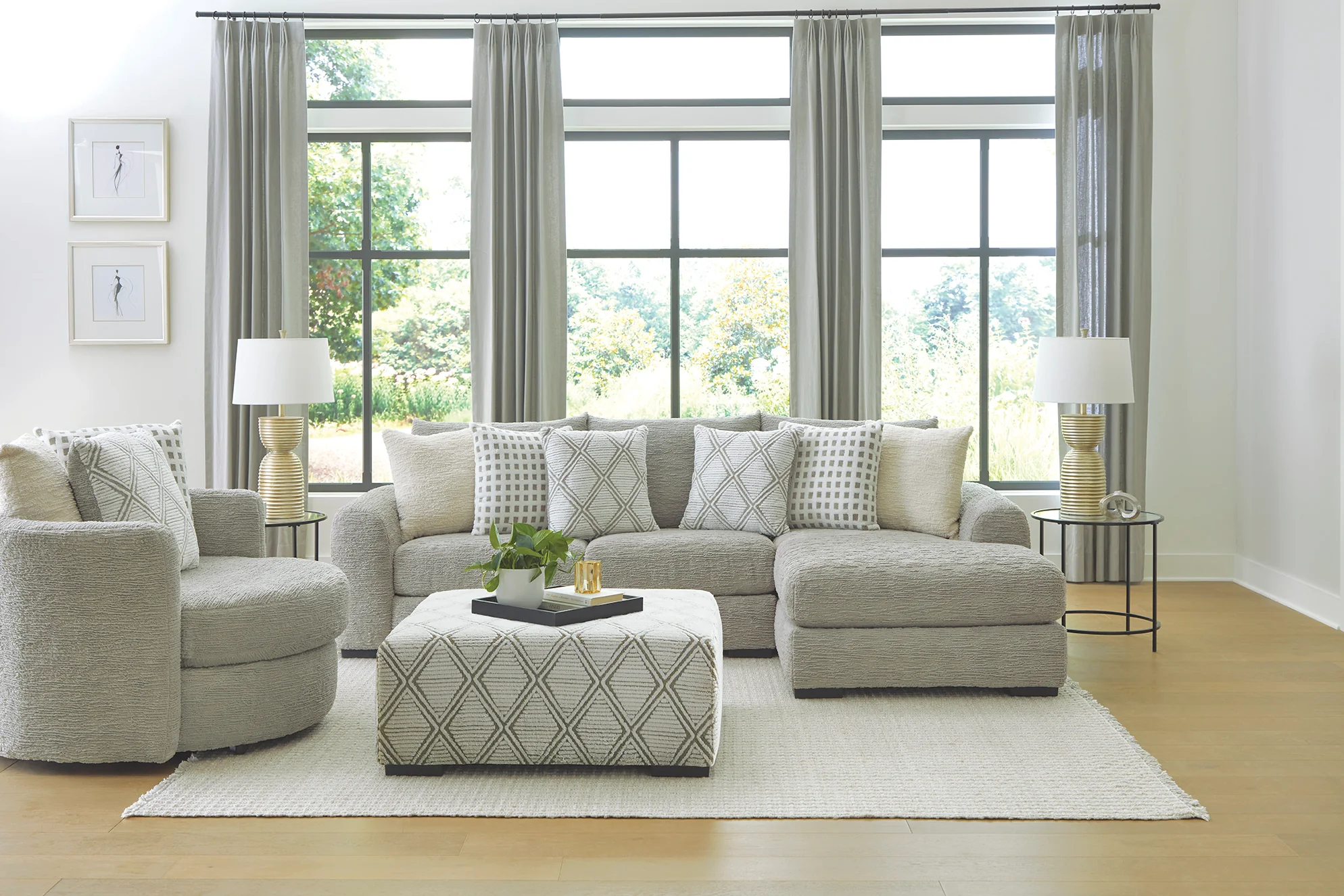 Sectionals - Non Leather
